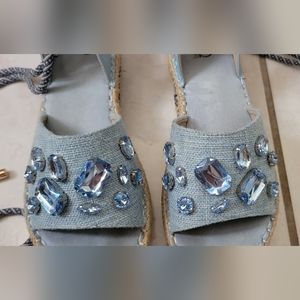 Blue sandals
